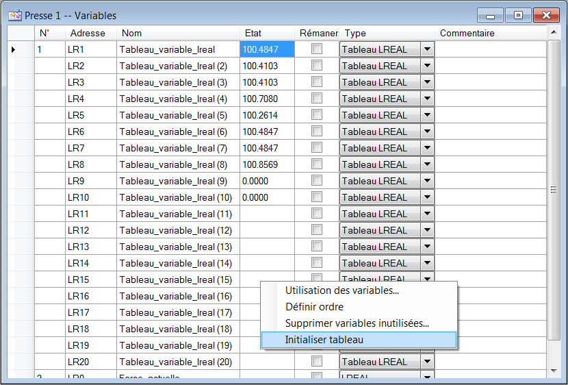 EnregistrValeurVisuInit