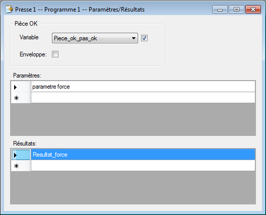 Standalone Paramètres programme