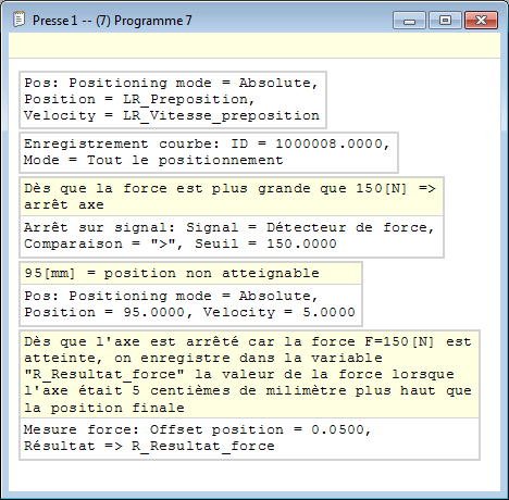 Programme exemple utilisation mesure force process 2