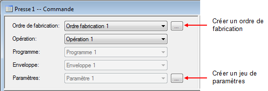 Standalone ordre fabrication et paramètres 2