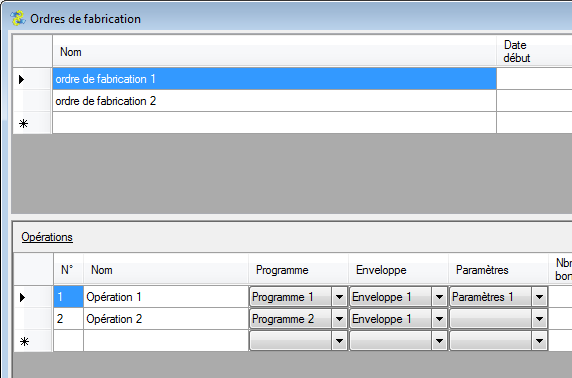 Standalone Création ordre de fabrication 2