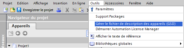 Ajouter un fichier GSD